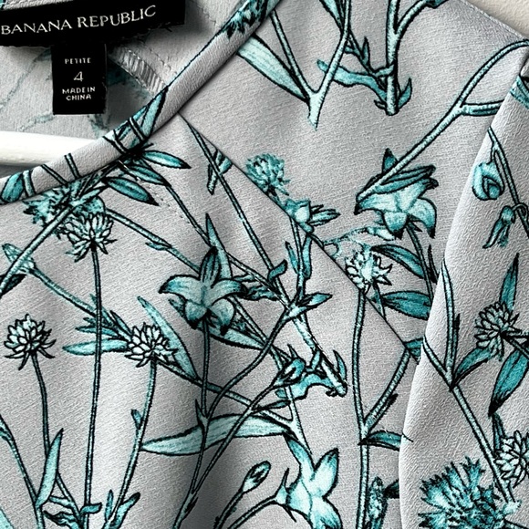 Banana Republic drop waist floral dress size 4P - Picture 5 of 11